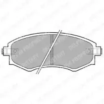 Комплект тормозных колодок, дисковый тормоз DELPHI купить