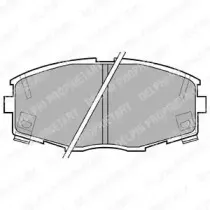 Комплект тормозных колодок, дисковый тормоз DELPHI купить