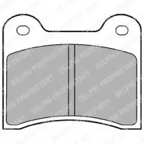 Комплект тормозных колодок, дисковый тормоз DELPHI купить