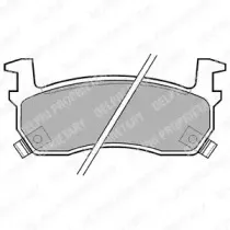 Комплект тормозных колодок, дисковый тормоз DELPHI купить