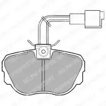 Комплект тормозных колодок, дисковый тормоз DELPHI купить