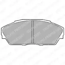 Комплект тормозных колодок, дисковый тормоз DELPHI купить