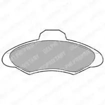 Комплект тормозных колодок, дисковый тормоз DELPHI купить