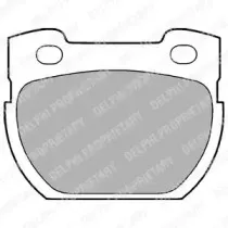 Комплект тормозных колодок, дисковый тормоз DELPHI купить