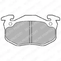 Комплект тормозных колодок, дисковый тормоз DELPHI купить