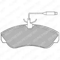 Комплект тормозных колодок, дисковый тормоз DELPHI купить
