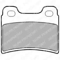 Комплект тормозных колодок, дисковый тормоз DELPHI купить