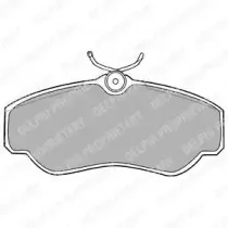 Комплект тормозных колодок, дисковый тормоз DELPHI купить