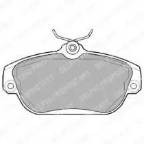 Комплект тормозных колодок, дисковый тормоз DELPHI купить