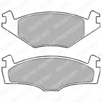 Комплект тормозных колодок, дисковый тормоз DELPHI купить