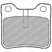 Комплект тормозных колодок, дисковый тормоз DELPHI купить