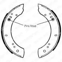 Комплект тормозных колодок DELPHI купить