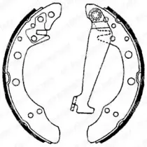 LS1625 Delphi Колодки гальмівні (задні) VW Caddy II 96-00 (барабанні) (200x40) DELPHI купить