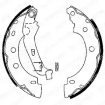 Комплект тормозных колодок DELPHI купить