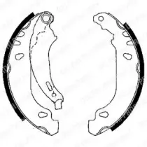 Комплект тормозных колодок DELPHI купить