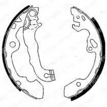 Комплект тормозных колодок DELPHI купить