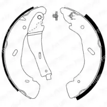 Комплект тормозных колодок DELPHI купить