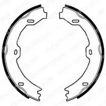 Комплект тормозных колодок, стояночная тормозная система DELPHI купить