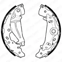 Комплект тормозных колодок DELPHI купить