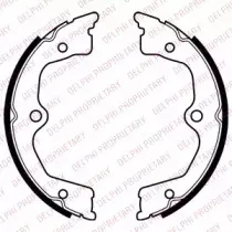 Комплект тормозных колодок, стояночная тормозная система DELPHI купить