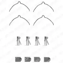 Комплектующие, колодки дискового тормоза DELPHI купить