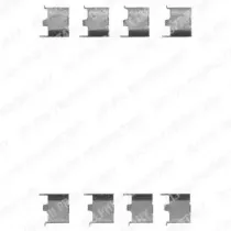 Комплектующие, колодки дискового тормоза DELPHI купить