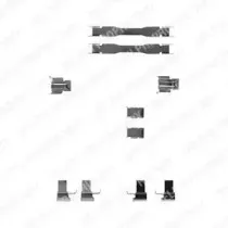 Комплектующие, колодки дискового тормоза DELPHI купить