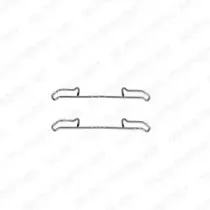 Комплектующие, колодки дискового тормоза DELPHI купить