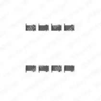 Комплектующие, колодки дискового тормоза DELPHI купить