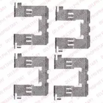 Комплектующие, колодки дискового тормоза DELPHI купить