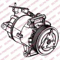 Компрессор, кондиционер DELPHI купить