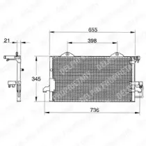Конденсатор, кондиционер DELPHI купить