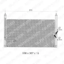 Конденсатор, кондиционер DELPHI купить