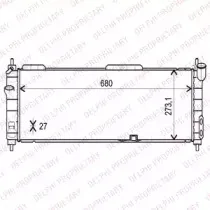 Радиатор, охлаждение двигателя DELPHI купить