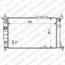 Радиатор, охлаждение двигателя DELPHI купить