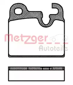 Комплект тормозных колодок, дисковый тормоз METZGER купить
