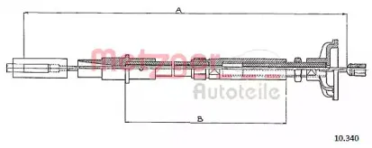 Трос, управление сцеплением METZGER купить