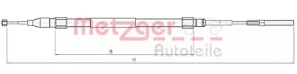 Трос, стояночная тормозная система METZGER купить