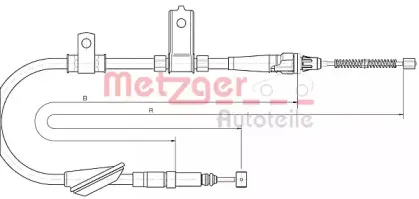 Трос, стояночная тормозная система METZGER купить