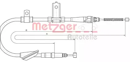 Трос, стояночная тормозная система METZGER купить