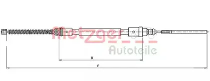 Трос, стояночная тормозная система METZGER купить