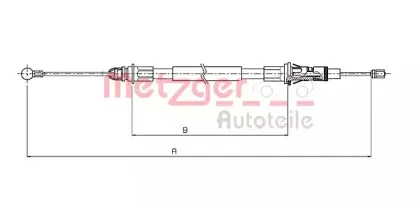 Трос, стояночная тормозная система METZGER купить
