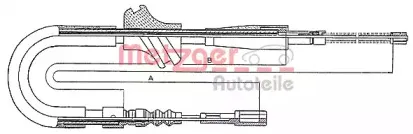 Трос, стояночная тормозная система METZGER купить