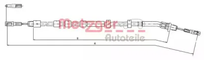 Трос, стояночная тормозная система METZGER купить
