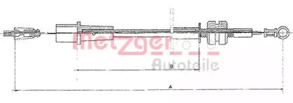 Тросик газа METZGER купить