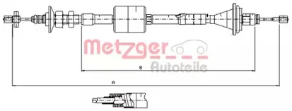 Трос, управление сцеплением METZGER купить
