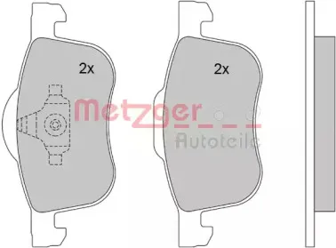 Комплект тормозных колодок, дисковый тормоз METZGER купить