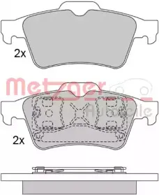 Комплект тормозных колодок, дисковый тормоз METZGER купить