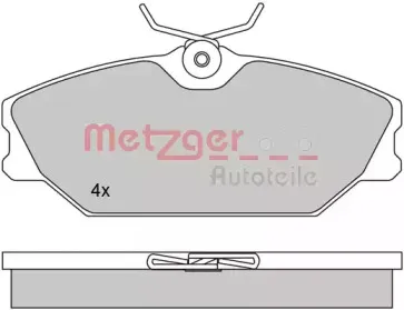 Комплект тормозных колодок, дисковый тормоз METZGER купить