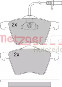 Комплект тормозных колодок, дисковый тормоз METZGER купить